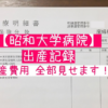 昭和大学病院でかかった出産費用の明細全部見せます！（出産記録⑤）